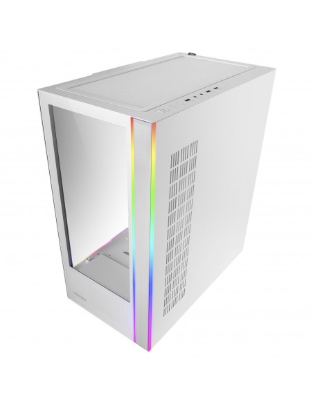 Mars Gaming MC-ULTRA Blanco Torre Gaming Custom XXL E-ATX Doble Tira LED ARGB Doble Ventana Cristal Templado Estructura Cámara