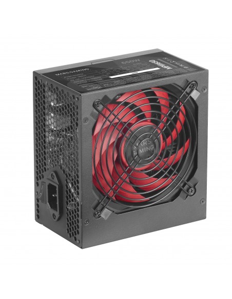 Mars Gaming MPIII650 Fuente Alimentación PC ATX 650W 5 Años Garantía Tecnología Silenciosa AI-RPM 85% Eficiencia Negro