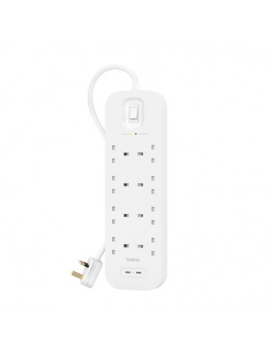 Belkin Connect Blanco 8 salidas AC 2 m