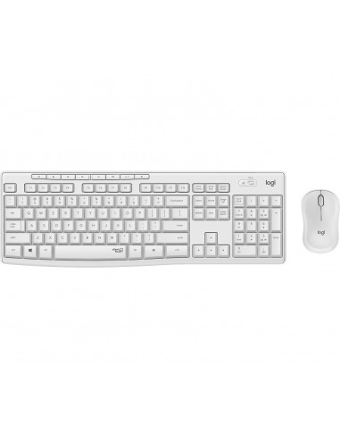 Logitech MK295 Silent Wireless Combo teclado Ratón incluido USB QWERTY Italiano Blanco