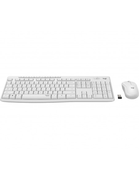 Logitech MK295 Silent Wireless Combo teclado Ratón incluido USB QWERTY Italiano Blanco