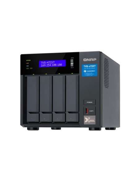 QNAP TVS-472XT NAS Torre Ethernet Negro