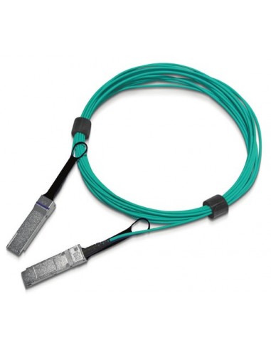 Nvidia 980-9I45J-00H010 cable infiniBanc 10 m QSFP56 Color aguamarina