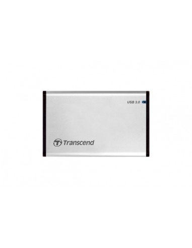 Transcend StoreJet 25S3 Carcasa de disco duro SSD Plata 2.5" USB con suministro de corriente