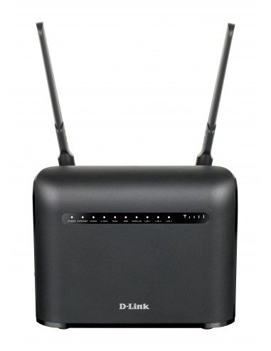 D-Link AC1200 router inalámbrico Gigabit Ethernet Doble banda (2,4 GHz   5 GHz) 4G Negro