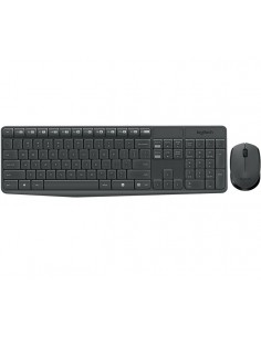 Logitech MK235 teclado Ratón incluido RF inalámbrico Portugués Gris