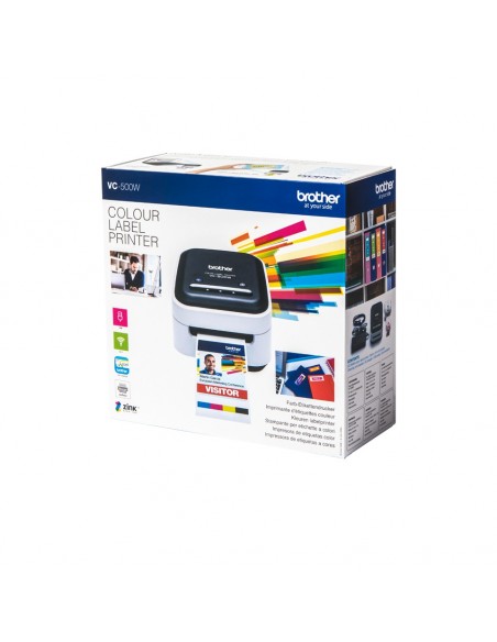 Brother VC-500W impresora de etiquetas ZINK (Zero-Ink) Color 313 x 313 DPI 8 mm s CZ Wifi