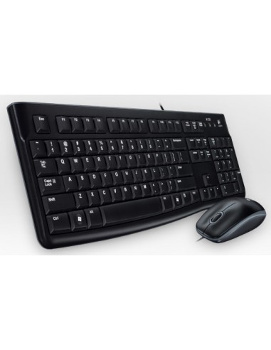 Logitech Desktop MK120 teclado Ratón incluido USB AZERTY Francés Negro