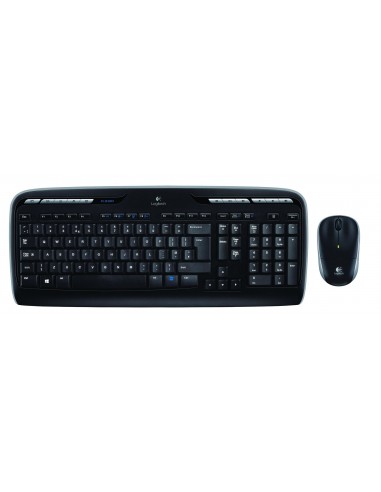 Logitech Wireless Combo MK330 teclado Ratón incluido RF inalámbrico Ruso Negro