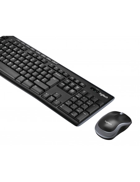 Logitech Wireless Combo MK270 teclado Ratón incluido USB AZERTY Francés Negro