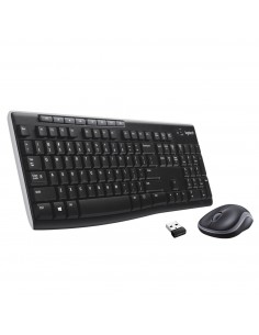 Logitech Wireless Combo MK270 teclado Ratón incluido USB QWERTY Español Negro