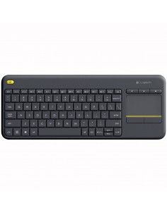 Logitech K400 Plus Tv teclado RF inalámbrico QWERTY Español Negro