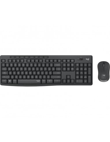 Logitech MK295 Silent Wireless Combo teclado Ratón incluido RF inalámbrico Portugués Grafito