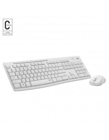 Logitech MK295 Silent Wireless Combo teclado Ratón incluido RF inalámbrico QWERTZ Suizo Blanco