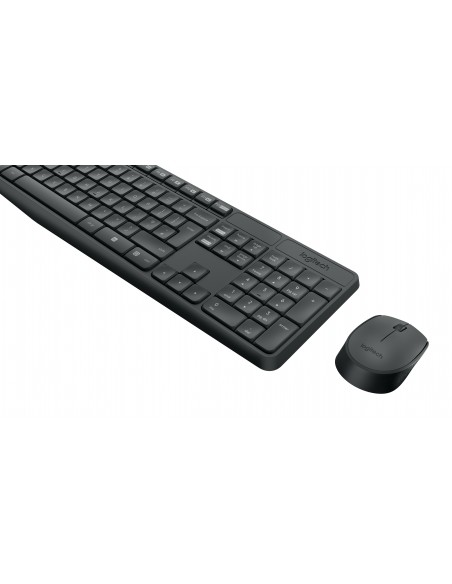 Logitech MK235 teclado Ratón incluido USB QWERTY Internacional de EE.UU. Gris