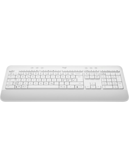 Logitech Signature K650 teclado Bluetooth QWERTY Danés, Finlandés, Noruego, Sueco Blanco