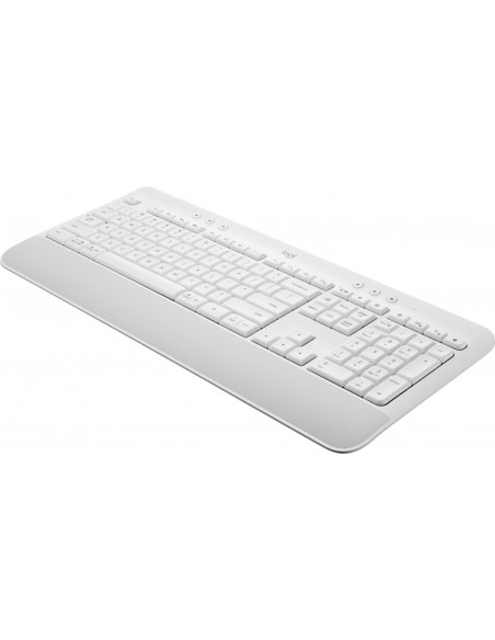 Logitech Signature K650 teclado Bluetooth QWERTY Danés, Finlandés, Noruego, Sueco Blanco