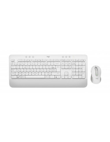 Logitech Signature MK650 Combo For Business teclado Ratón incluido Bluetooth AZERTY Francés Blanco