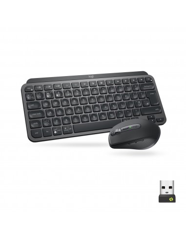 Logitech MX Keys Mini Combo for Business teclado Ratón incluido RF Wireless + Bluetooth QWERTY Internacional de EE.UU. Grafito