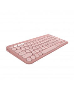 Logitech Pebble Keys 2 K380s teclado RF Wireless + Bluetooth QWERTY Español Rosa