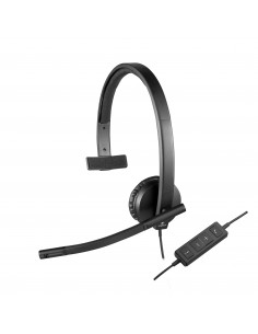 Logitech H570e Auriculares Alámbrico Diadema Oficina Centro de llamadas USB tipo A Negro