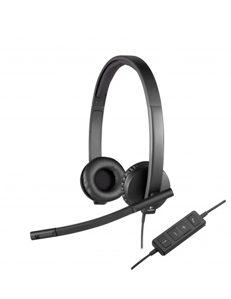 Logitech H570e Auriculares Alámbrico Diadema Oficina Centro de llamadas USB tipo A Negro