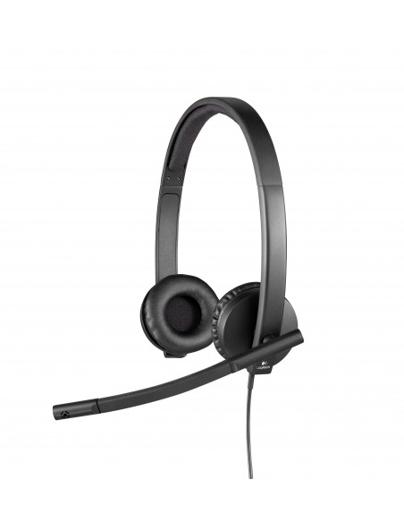 Logitech H570e Auriculares Alámbrico Diadema Oficina Centro de llamadas USB tipo A Negro