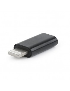 Gembird A-USB-CF8PM-01 cambiador de género para cable USB type-C 8 pines Negro