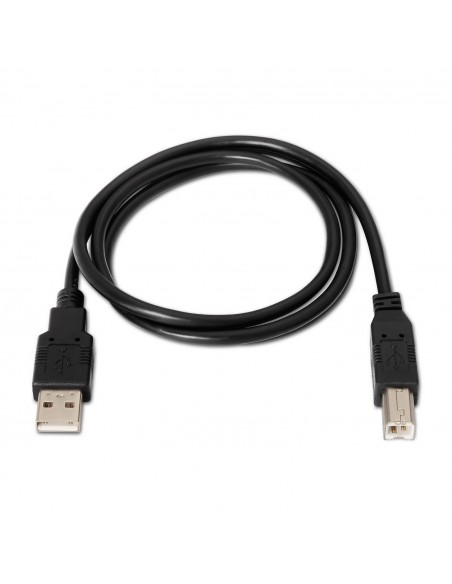 AISENS A101-0005 cable USB 1 m USB 2.0 USB A USB B Negro