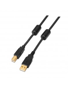 AISENS A101-0010 cable USB 3 m USB 2.0 USB A USB B Negro