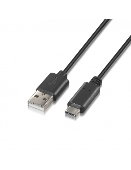 AISENS A107-0052 cable USB 2 m USB 2.0 USB A USB C Negro