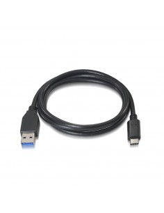 AISENS A107-0060 cable USB 1 m USB 3.2 Gen 2 (3.1 Gen 2) USB A USB C Negro