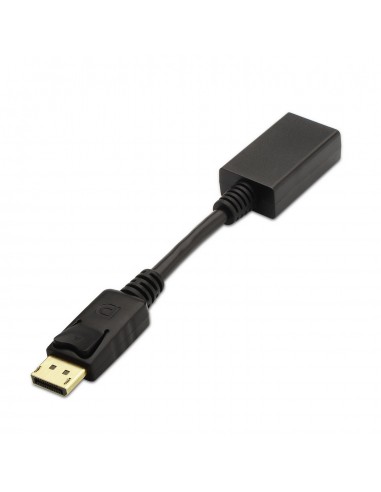 AISENS A125-0134 adaptador de cable de vídeo 0,15 m DisplayPort HDMI Negro