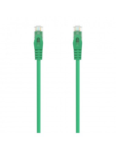 AISENS Cable de Red Latiguillo RJ45 LSZH Cat.6A 500 Mhz UTP AWG24, Verde, 25CM