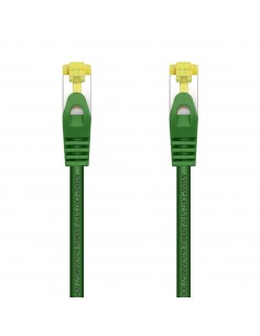 AISENS Cable De Red Latiguillo RJ45 LSZH Cat.7 600 MHz S FTP PIMF AWG26, Verde, 1.0 m