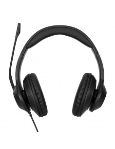 Targus AEH102GL auricular y casco Auriculares Alámbrico Diadema Llamadas Música USB tipo A Negro