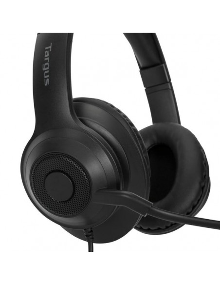 Targus AEH102GL auricular y casco Auriculares Alámbrico Diadema Llamadas Música USB tipo A Negro