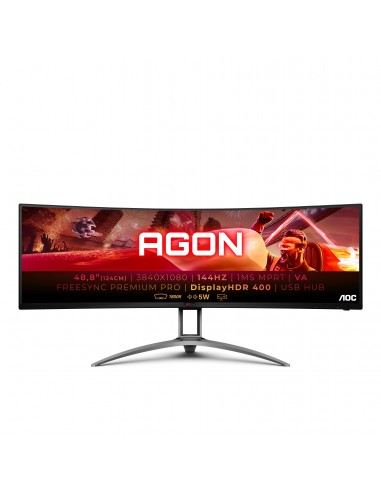 AOC AG493QCX LED display 124 cm (48.8") 3840 x 1080 Pixeles Negro