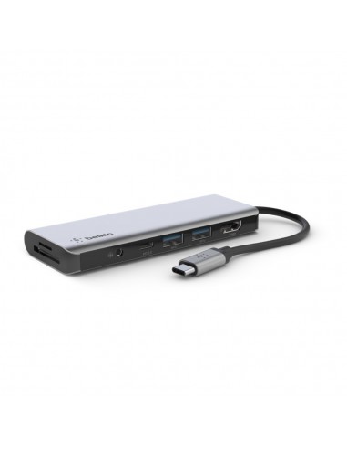 Belkin AVC009btSGY USB 3.2 Gen 1 (3.1 Gen 1) Type-C Plata