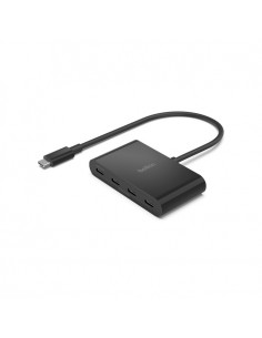 Belkin AVC018BTBK hub de interfaz USB Tipo C 10000 Mbit s Negro