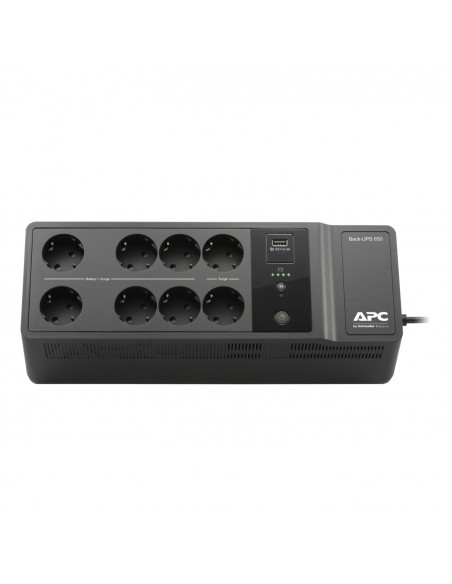 APC BE650G2-SP sistema de alimentación ininterrumpida (UPS) En espera (Fuera de línea) o Standby (Offline) 0,65 kVA 400 W 8