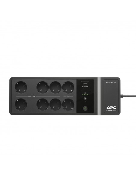 APC BE650G2-SP sistema de alimentación ininterrumpida (UPS) En espera (Fuera de línea) o Standby (Offline) 0,65 kVA 400 W 8