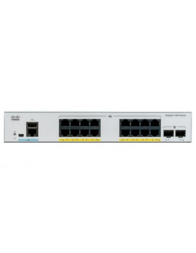 Cisco Catalyst C1000-16P-E-2G-L switch Gestionado L2 Gigabit Ethernet (10 100 1000) Energía sobre Ethernet (PoE) Gris