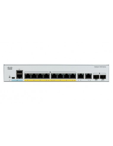 Cisco Catalyst C1000-8FP-E-2G-L switch Gestionado L2 Gigabit Ethernet (10 100 1000) Energía sobre Ethernet (PoE) Gris