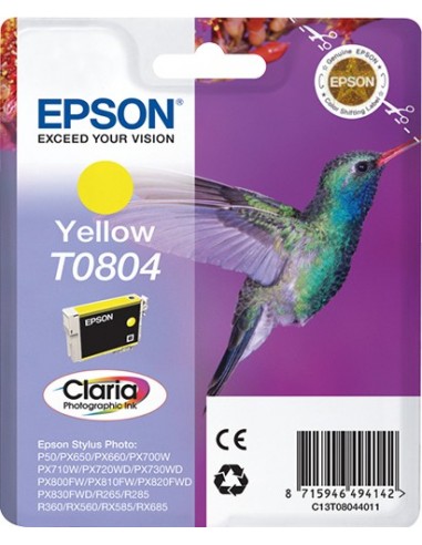 Epson Hummingbird Cartucho T0804 amarillo