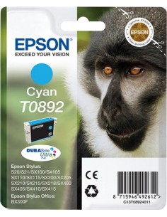 Epson Monkey Cartucho T0892 cian