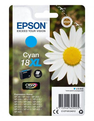 Epson Daisy Cartucho 18XL cian