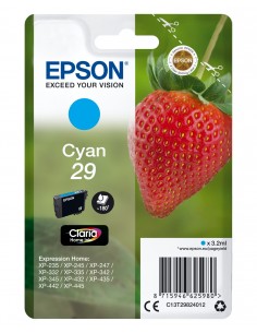 Epson Strawberry Singlepack Cyan 29 Claria Home Ink