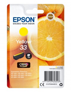 Epson Oranges Singlepack Yellow 33 Claria Premium Ink