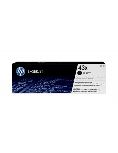 HP Cartucho original de tóner negro de alto rendimiento 43X LaserJet